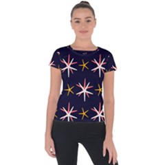 Starfish Short Sleeve Sports Top  by Mariart