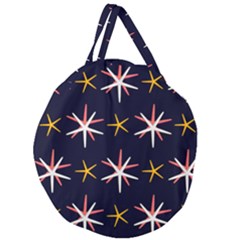 Starfish Giant Round Zipper Tote