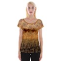 Fall Leaves Gradient Small Cap Sleeve Top View1