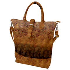 Fall Leaves Gradient Small Buckle Top Tote Bag