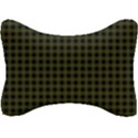 Army Green Black Buffalo Plaid Seat Head Rest Cushion View1