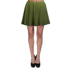 Army Green Gradient Color Skater Skirt by SpinnyChairDesigns