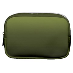 Army Green Gradient Color Make Up Pouch (small) by SpinnyChairDesigns