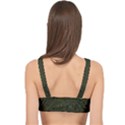 Army Green and Black Stripe Camo Cage Up Bikini Top View2