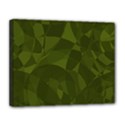 Army Green Color Pattern Canvas 14  x 11  (Stretched) View1