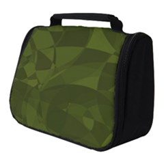 Army Green Color Pattern Full Print Travel Pouch (small) by SpinnyChairDesigns