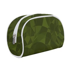 Army Green Color Pattern Makeup Case (small) by SpinnyChairDesigns