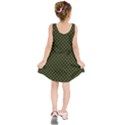 Army Green and Black Plaid Kids  Sleeveless Dress View2