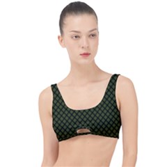 Army Green And Black Plaid The Little Details Bikini Top by SpinnyChairDesigns