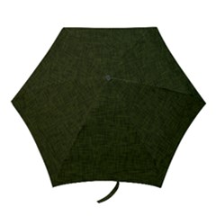 Army Green Texture Mini Folding Umbrellas by SpinnyChairDesigns