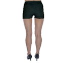 Army Green Texture Skinny Shorts View2