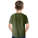 Army Green Color Ombre Kids  Cotton Tee View2