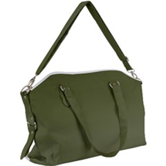 Army Green Color Ombre Canvas Crossbody Bag by SpinnyChairDesigns