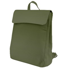 Army Green Color Ombre Flap Top Backpack by SpinnyChairDesigns