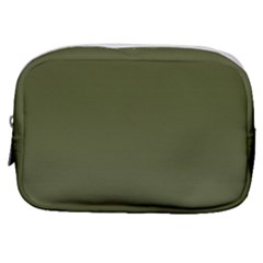 Army Green Color Ombre Make Up Pouch (small) by SpinnyChairDesigns