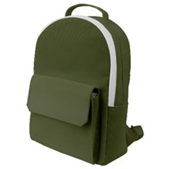 Army Green Color Ombre Flap Pocket Backpack (small) by SpinnyChairDesigns