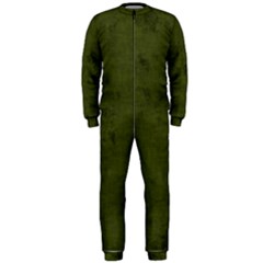 Army Green Color Grunge Onepiece Jumpsuit (men)  by SpinnyChairDesigns