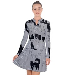 Grey Cats Design  Long Sleeve Panel Dress