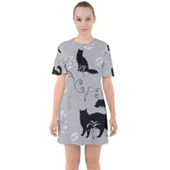 Grey Cats Design  Sixties Short Sleeve Mini Dress