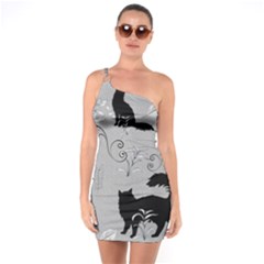 Grey Cats Design  One Soulder Bodycon Dress