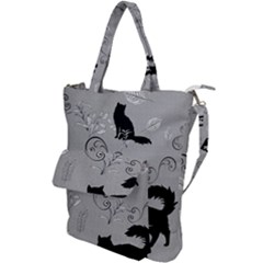 Grey Cats Design  Shoulder Tote Bag by Abe731