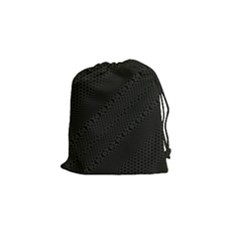 Army Green and Black Netting Drawstring Pouch (Small)