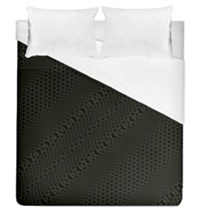 Army Green and Black Netting Duvet Cover (Queen Size)