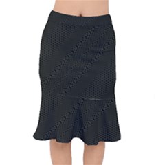 Army Green and Black Netting Short Mermaid Skirt