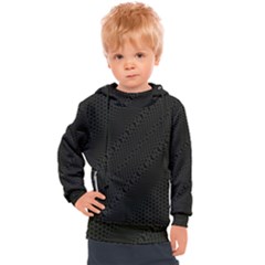 Army Green and Black Netting Kids  Hooded Pullover
