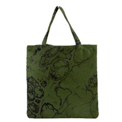 Amy Green Color Grunge Grocery Tote Bag by SpinnyChairDesigns