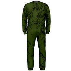 Amy Green Color Grunge Onepiece Jumpsuit (men)  by SpinnyChairDesigns