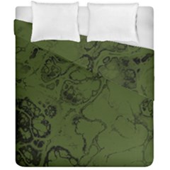 Amy Green Color Grunge Duvet Cover Double Side (california King Size) by SpinnyChairDesigns