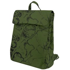 Amy Green Color Grunge Flap Top Backpack by SpinnyChairDesigns