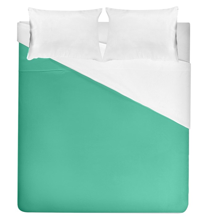 True Biscay Green Solid Color Duvet Cover (Queen Size)