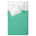 True Biscay Green Solid Color Duvet Cover Double Side (Single Size) View1