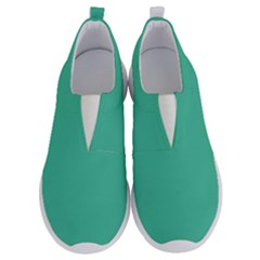 True Biscay Green Solid Color No Lace Lightweight Shoes by SpinnyChairDesigns