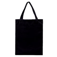 True Black Solid Color Classic Tote Bag