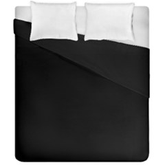 True Black Solid Color Duvet Cover Double Side (California King Size)