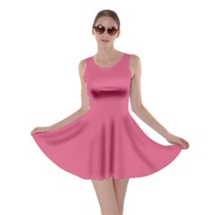 True Blush Pink Color Skater Dress by SpinnyChairDesigns