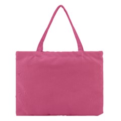 True Blush Pink Color Medium Tote Bag by SpinnyChairDesigns