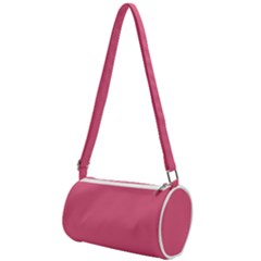 True Blush Pink Color Mini Cylinder Bag by SpinnyChairDesigns