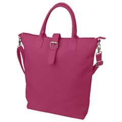 True Blush Pink Color Buckle Top Tote Bag