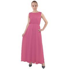 True Blush Pink Color Chiffon Mesh Boho Maxi Dress by SpinnyChairDesigns