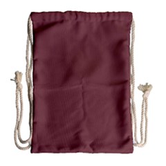 True Burgundy Color Drawstring Bag (large) by SpinnyChairDesigns