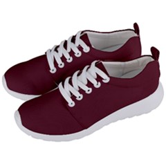 True Burgundy Color Men s Lightweight Sports Shoes by SpinnyChairDesigns