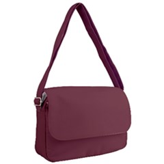 True Burgundy Color Courier Bag by SpinnyChairDesigns