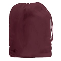 True Burgundy Color Drawstring Pouch (3xl) by SpinnyChairDesigns