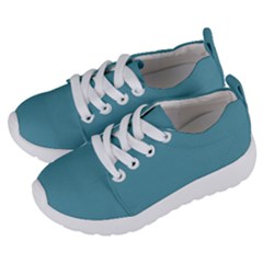 True Cadet Blue Teal Color Kids  Lightweight Sports Shoes by SpinnyChairDesigns