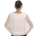 True Champagne Color Batwing Chiffon Blouse View2