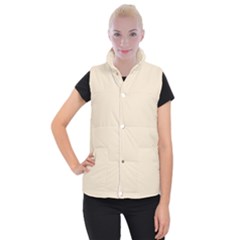 True Champagne Color Women s Button Up Vest by SpinnyChairDesigns